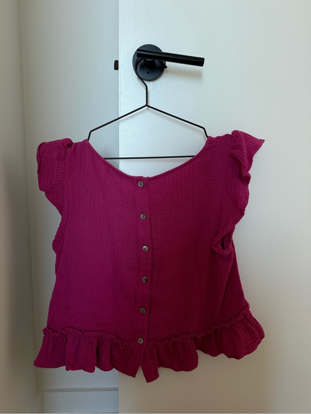 Pink Lily Ruffle Top - Picture 2 of 2
